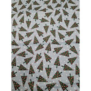 Christmas Tree Fabric Oakhurst Textiles Whimsy Quilt Craft Sewing Remnant 56x42